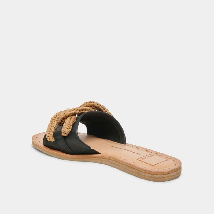 Sandals Shop Dolce Vita Desa Sandals Black Leather Black Leather