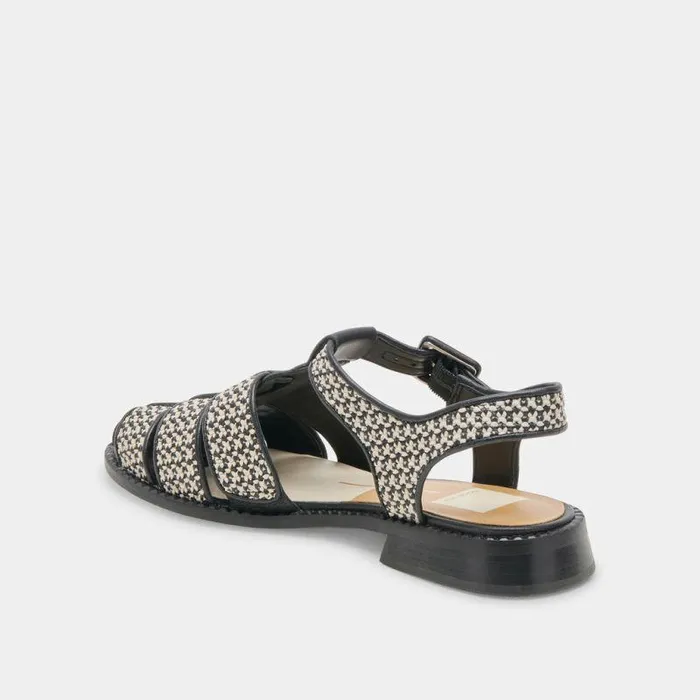 Sandals Shop Dolce Vita Holis Sandals Black Multi Raffia Black Multi Raffia