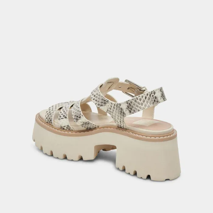 Sandals Shop Dolce Vita Latice Sandals Grey White Embossed Leather Grey White Embossed Leather