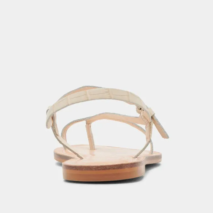 Sandals Shop Dolce Vita Wandre Sandals Bone Embossed Leather Bone Embossed Leather