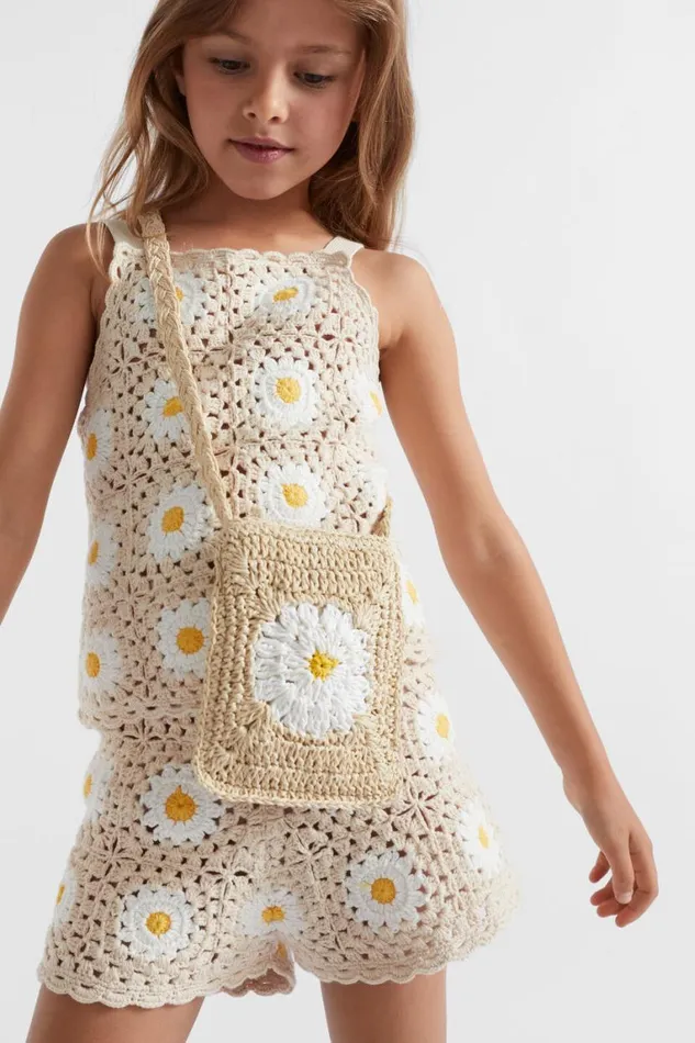 Seed Heritage Bags Daisy Paper Straw Purse Multi 8211 Girl