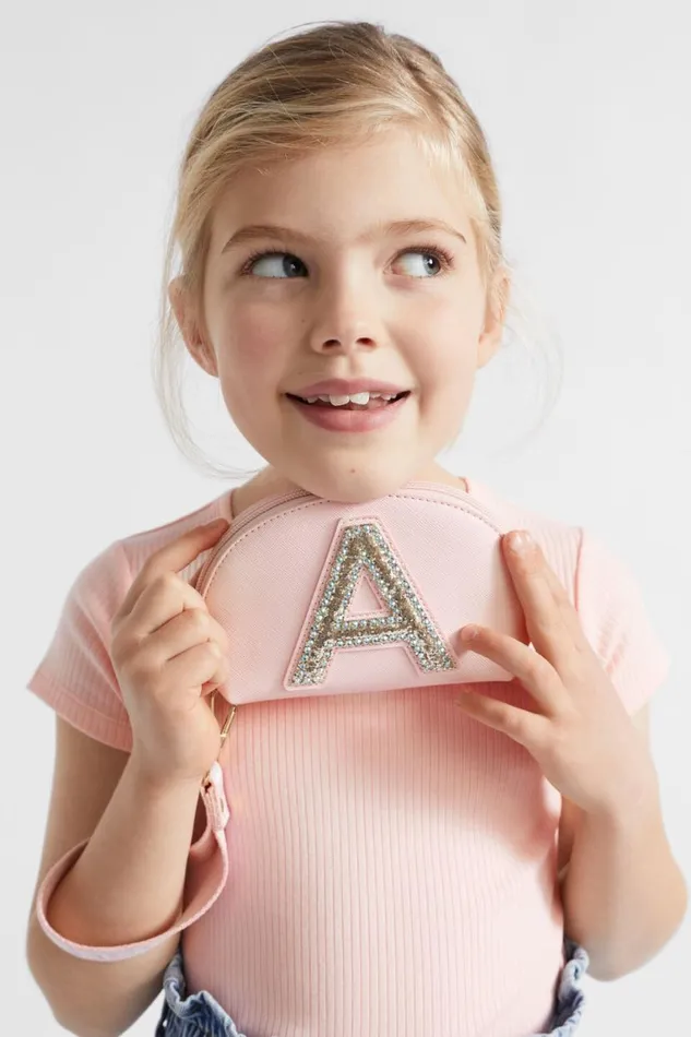 Seed Heritage Bags Glitter Initial Purse L 8211 Girl