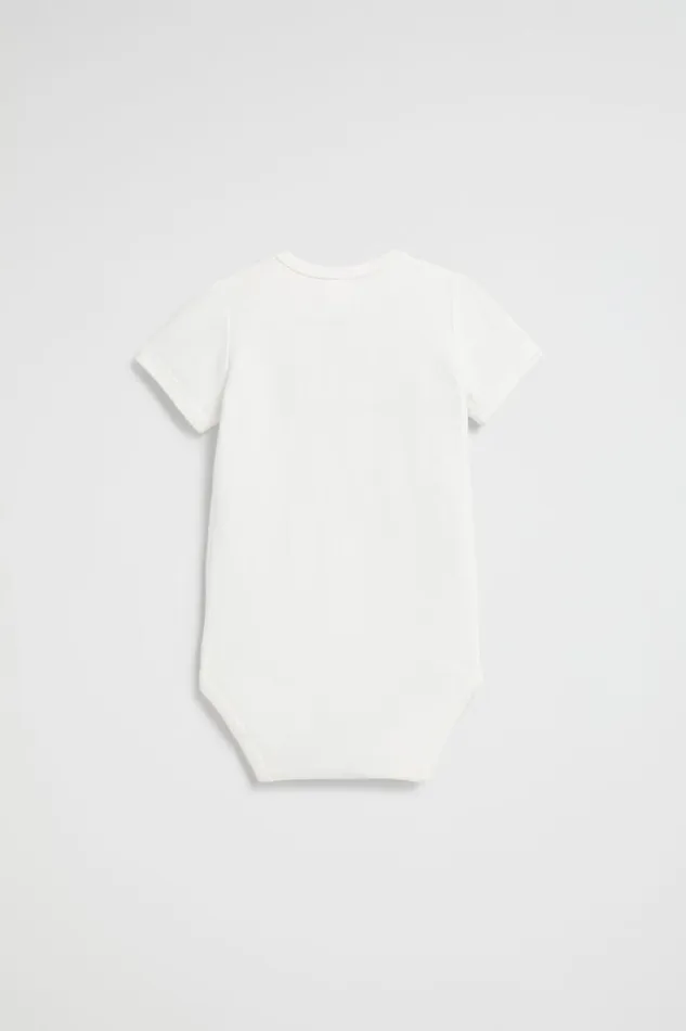 Seed Heritage Bodysuits and Onesies Core Logo Bodysuit Canvas Multi 8211 Newborn