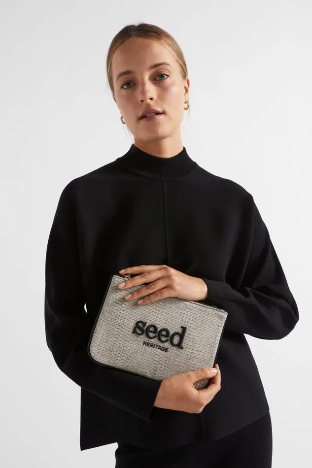 Seed Heritage Cosmetic Bags Seed Pouch Black Natural 8211 Woman