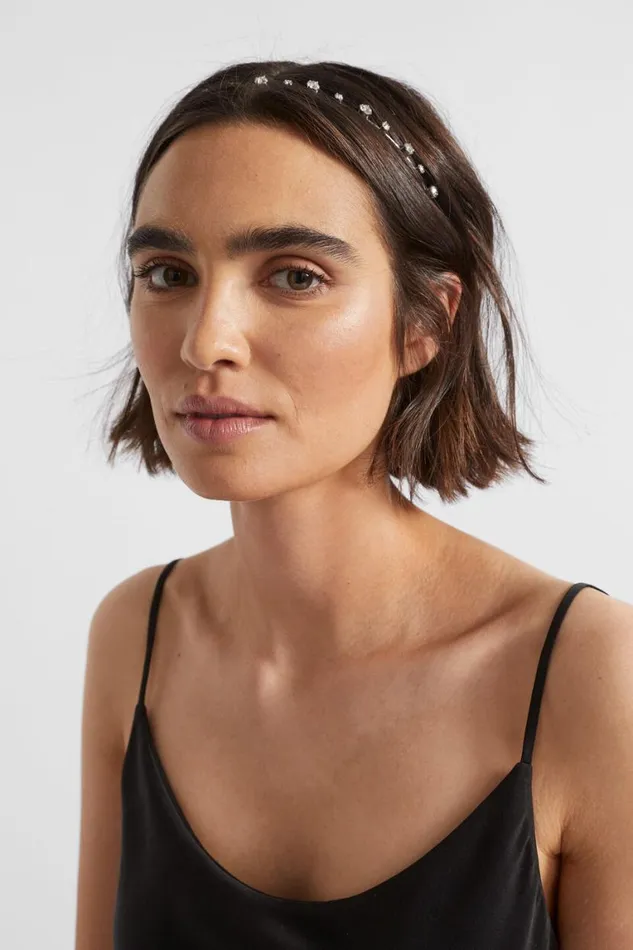 Seed Heritage Hair Accessories Stationed Jewel Headband Silver 8211 Woman
