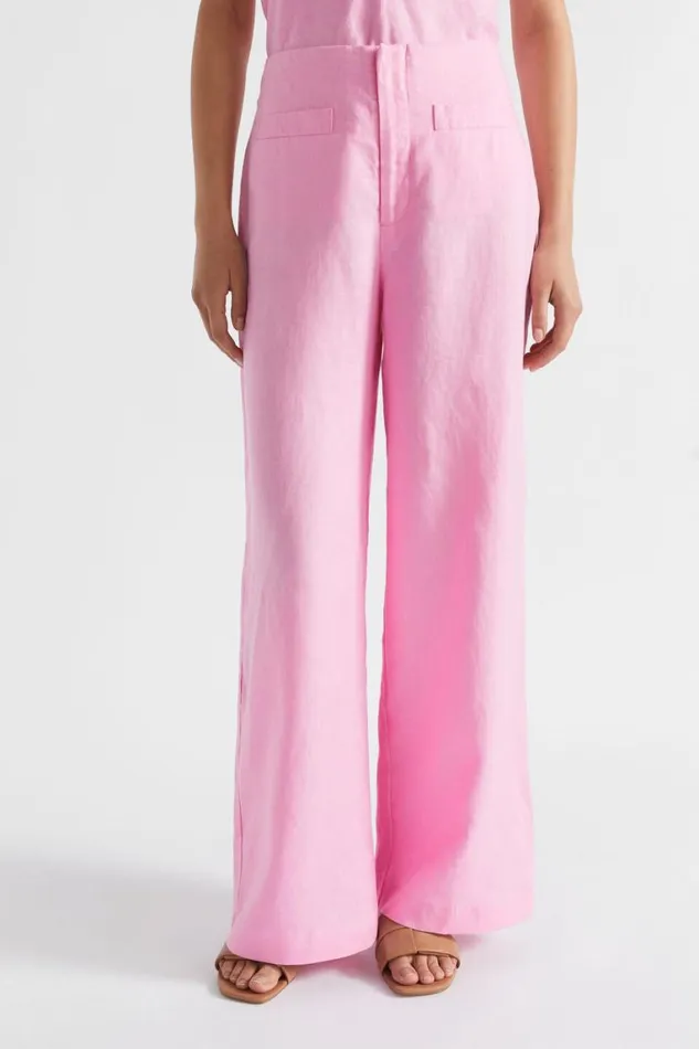 Seed Heritage Pants Linen Pocket Front Pant Pink Gin 8211 Woman