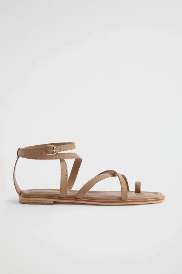 Seed Heritage Sandals and Thongs Addison Flat Sandal Caramel 8211 Woman
