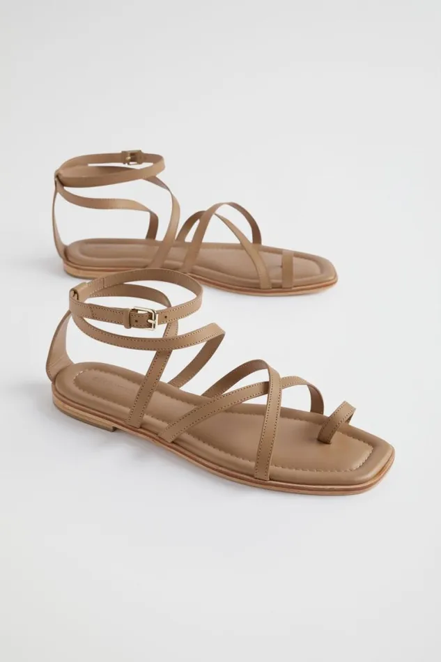 Seed Heritage Sandals and Thongs Addison Flat Sandal Caramel 8211 Woman