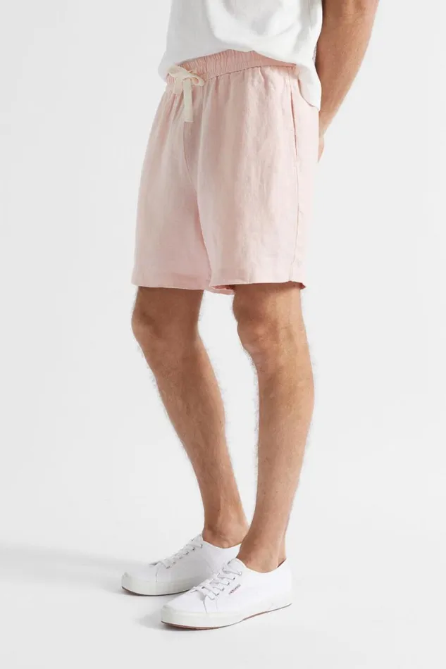 Seed Heritage Shorts Linen Short Shell Pink 8211 Man