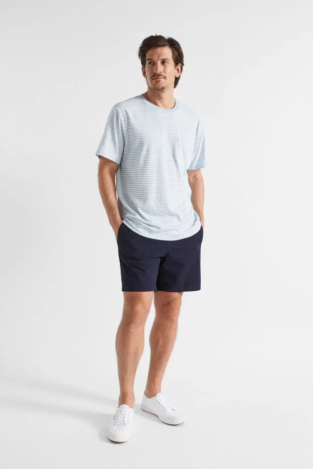Seed Heritage TShirts and Sweaters Summer Pocket Tee Light Blue Stripe 8211 Man