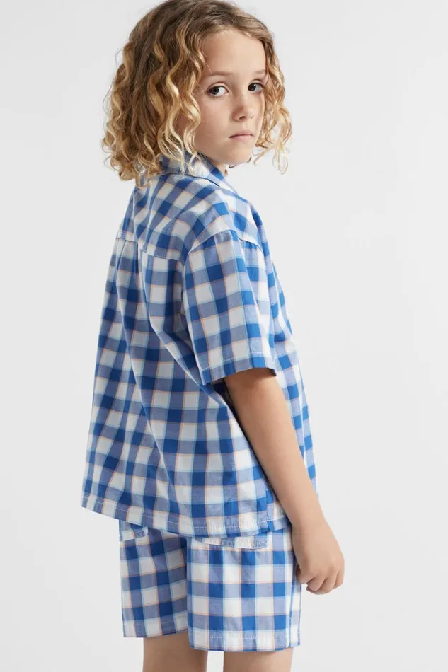 Seed Heritage TShirts and Tops Check Camp Shirt Marine 8211 Boy