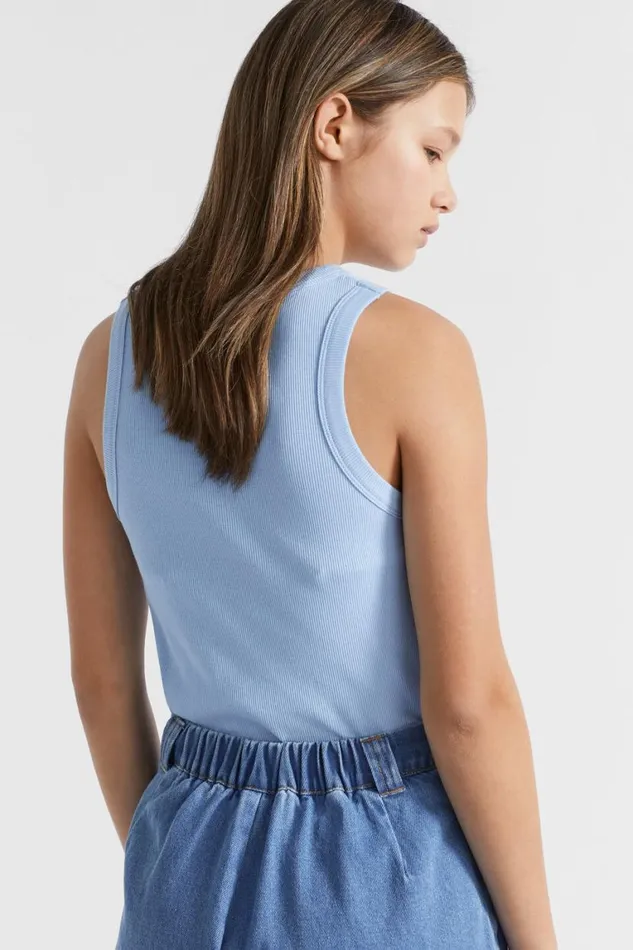 Seed Heritage TShirts and Tops Core Rib Tank Bluebell 8211 Teen Girl