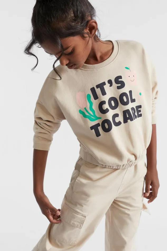 Seed Heritage TShirts and Tops Elasticated Sweat Ecru 8211 Girl