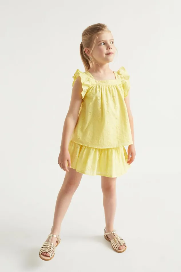 Seed Heritage TShirts and Tops Floral Openwork Top Sunshine 8211 Girl