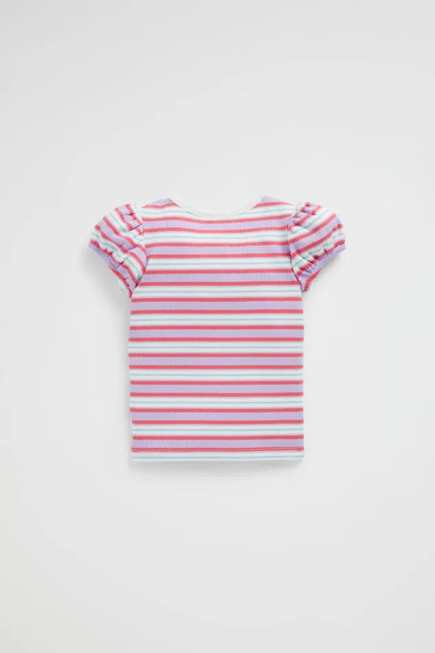 Seed Heritage TShirts and Tops Rib Stripe Tee Wild Berry 8211 Baby
