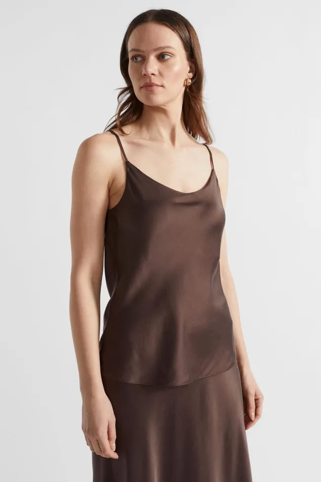 Seed Heritage TShirts and Tops Silk Camisole Deep Raisin 8211 Woman