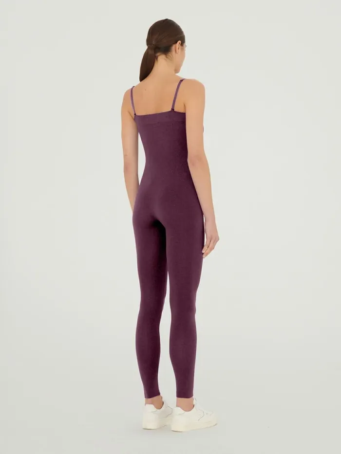 Shiny Jumpsuit Mineral Redpink Women Wolford Trousers and Jumpsuits