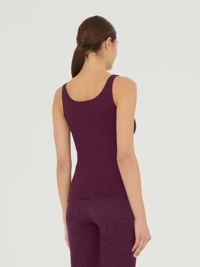Shiny Top Sleeveless Mineral Redpink Women Wolford Tops