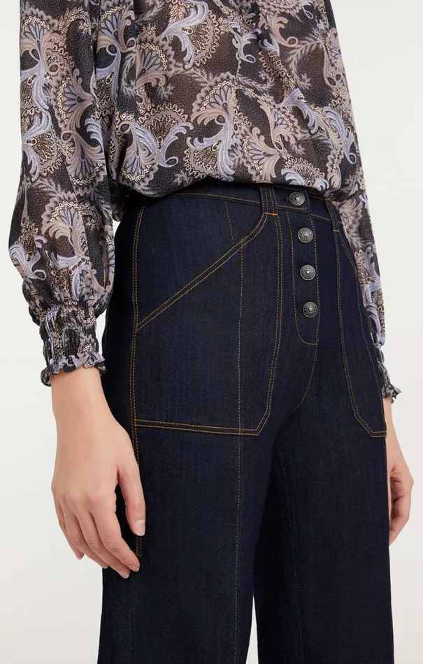 Shop Benji Pant Indigo Cinq Sept Pants