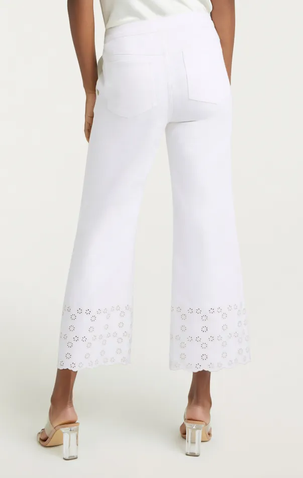 Shop Floral Eyelet Amelia Pant White Cinq Sept Pants