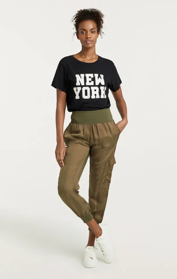 Shop Giles Pant Cupro Olive Cinq Sept Pants
