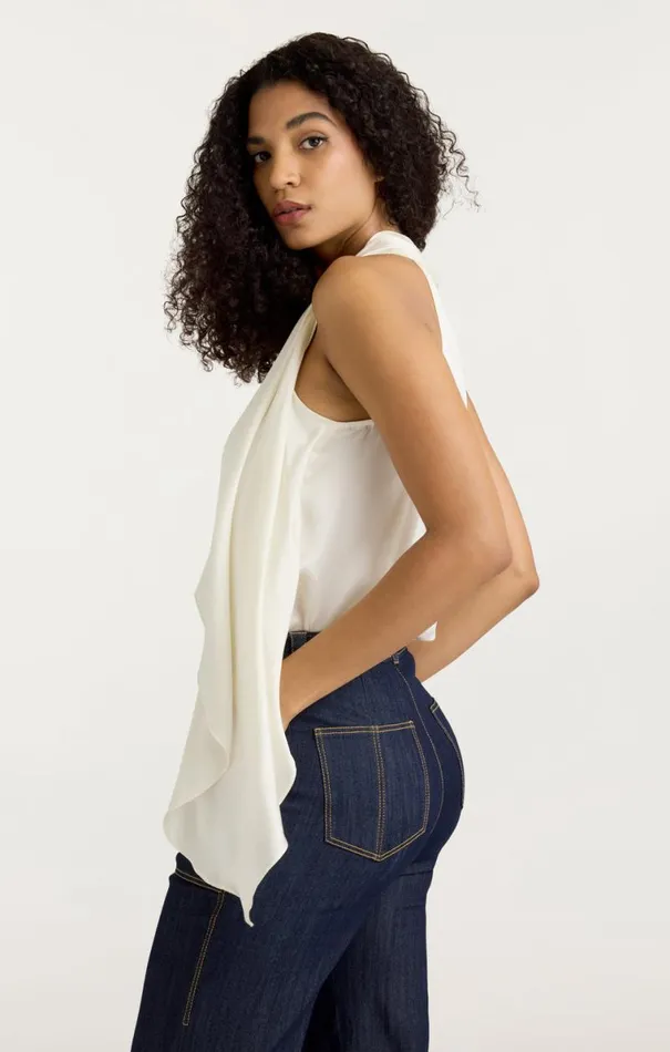 Shop Louella Top Ivory Cinq Sept Tank Tops and Camisoles