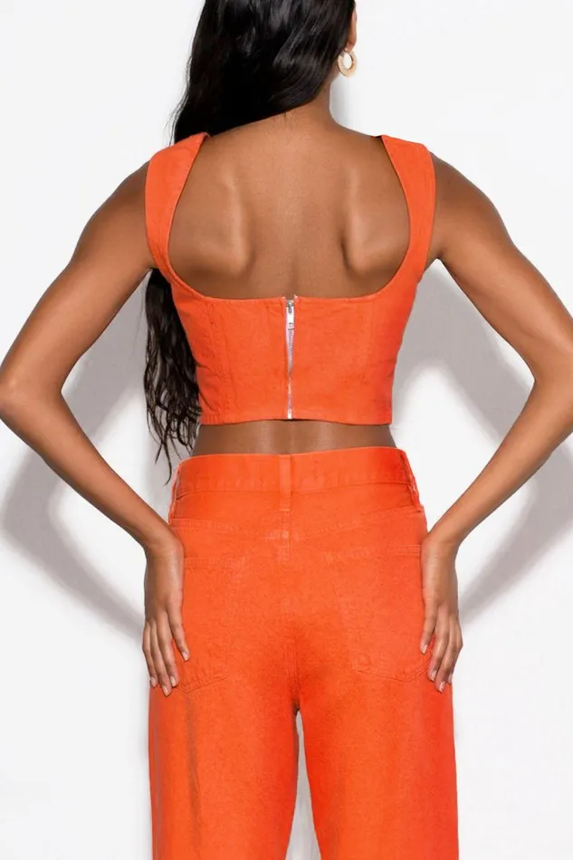 Shop Pants Mara Hoffman Georgina Pant Orange Shop Pants Mara Hoffman Georgina Pant Orange