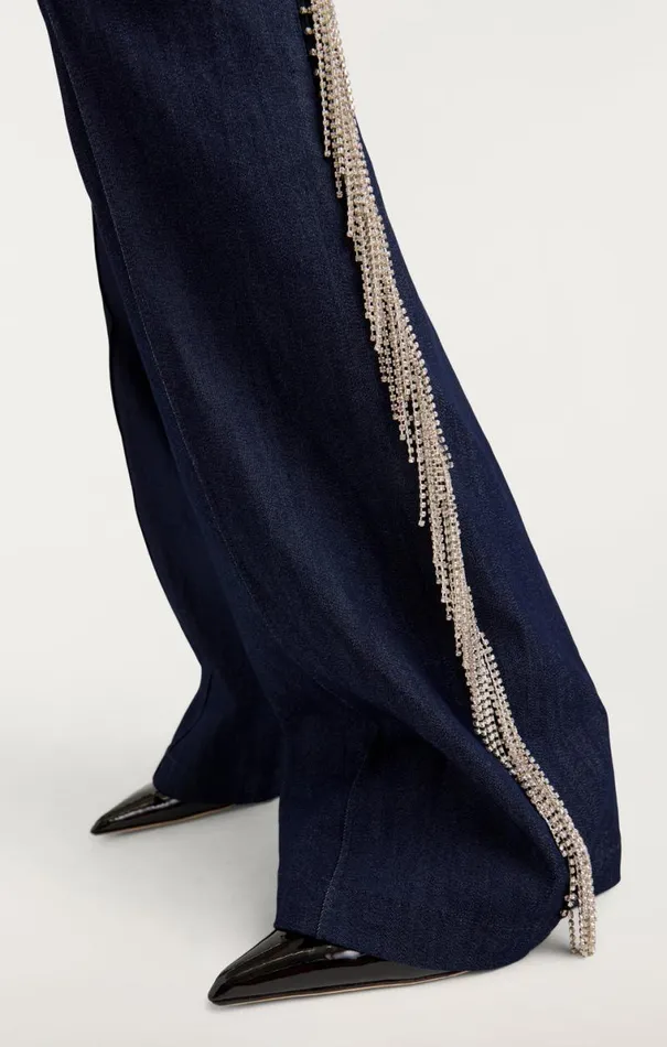 Shop Rhinestone Dara Pant Indigo Cinq Sept Denim