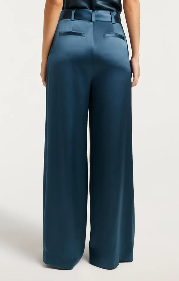 Shop Shauna Pant Smooth Satin Onyx Cinq Sept Pants