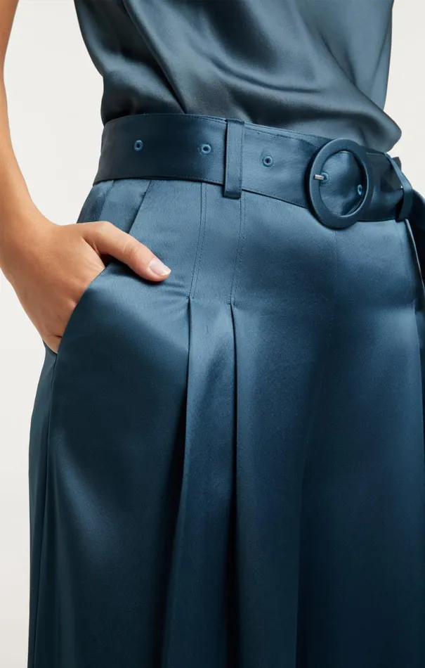 Shop Shauna Pant Smooth Satin Onyx Cinq Sept Pants