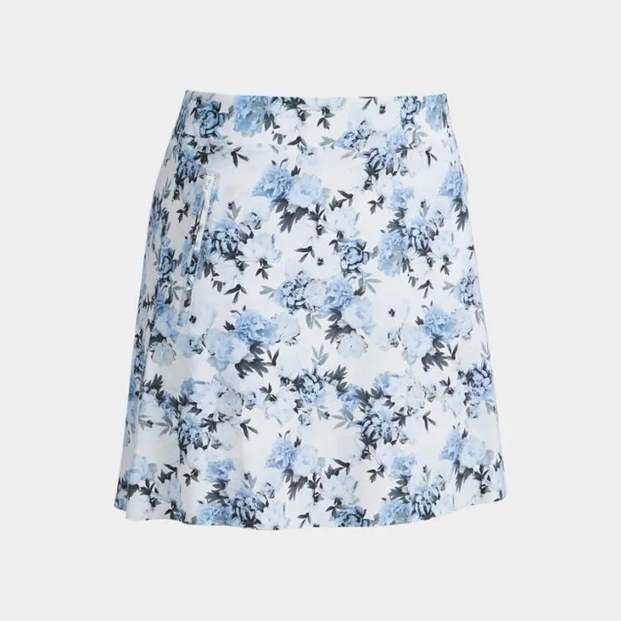 Skorts and Dresses Women GFORE PHOTO FLORAL SILKY TECH NYLON ALINE SKORT Snow Skorts and Dresses Women GFORE PHOTO FLORAL SILKY TECH NYLON ALINE SKORT Snow
