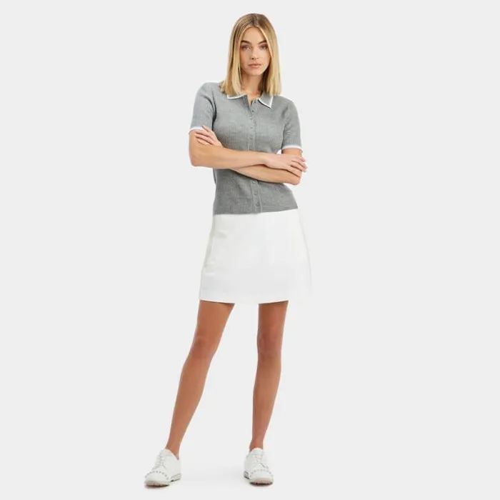 Skorts and Dresses Women GFORE SIDE PANEL 4WAY STRETCH TWILL SKORT Snow