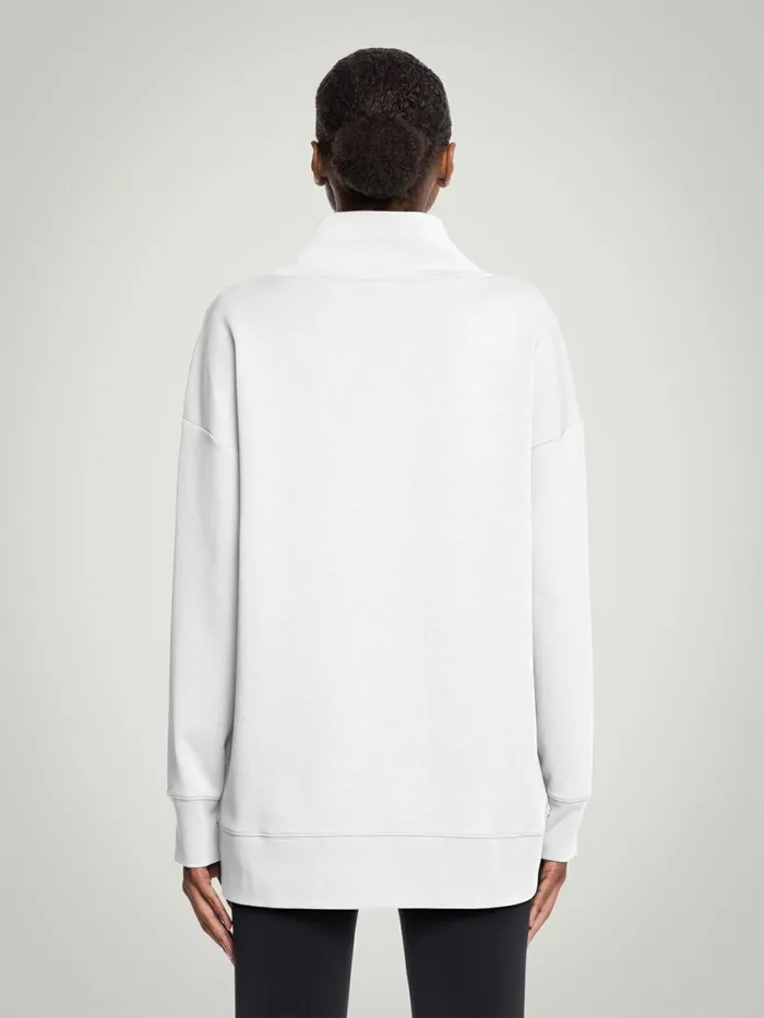 Sweater Top Long Sleeves White Women Wolford Jackets and Cardigans