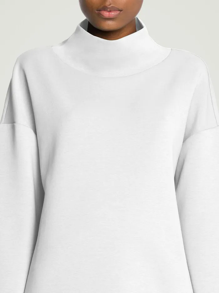Sweater Top Long Sleeves White Women Wolford Jackets and Cardigans