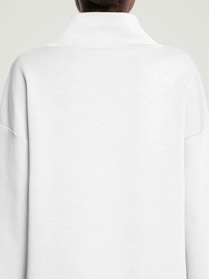 Sweater Top Long Sleeves White Women Wolford Jackets and Cardigans