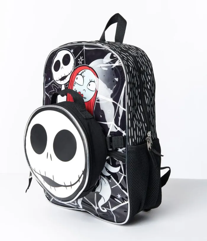 The Nightmare Before Christmas Jack and Sally Lunch Tote and Backpack AccessoriesHalloween Unique Vintage Accessories The Nightmare Before Christmas Jack and Sally Lunch Tote and Backpack AccessoriesHalloween Unique Vintage Accessories