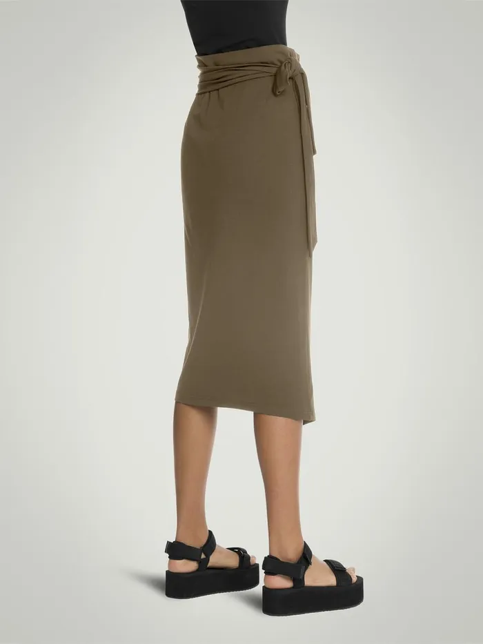 The OrigamiDrape Wrap Skirt Mocha Women Wolford Dresses and Skirts