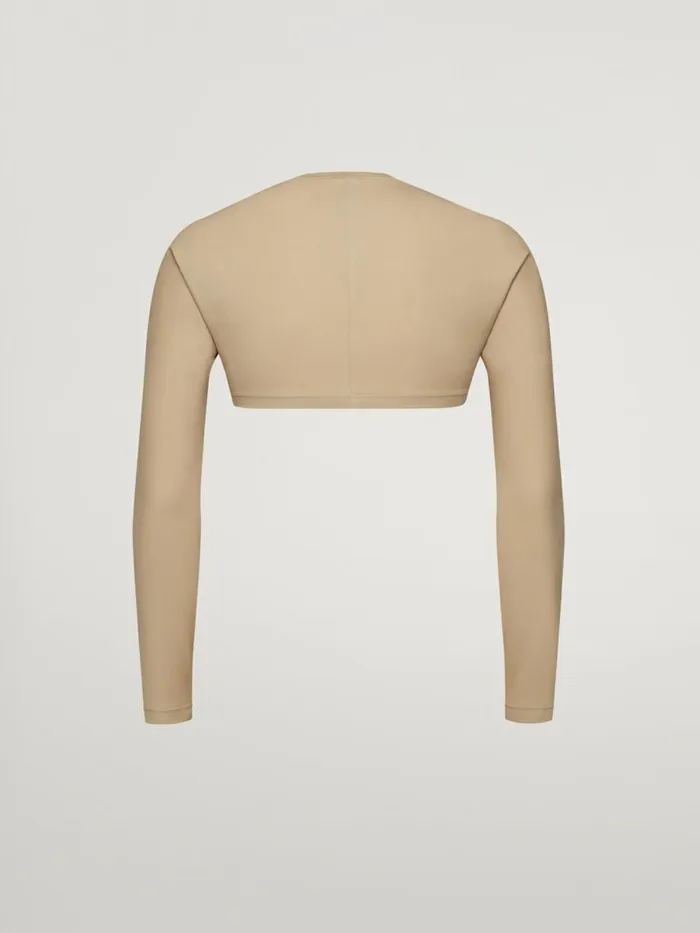 The Shrug Cardigan Cafe Au Lait Women Wolford Longsleeve Shirts