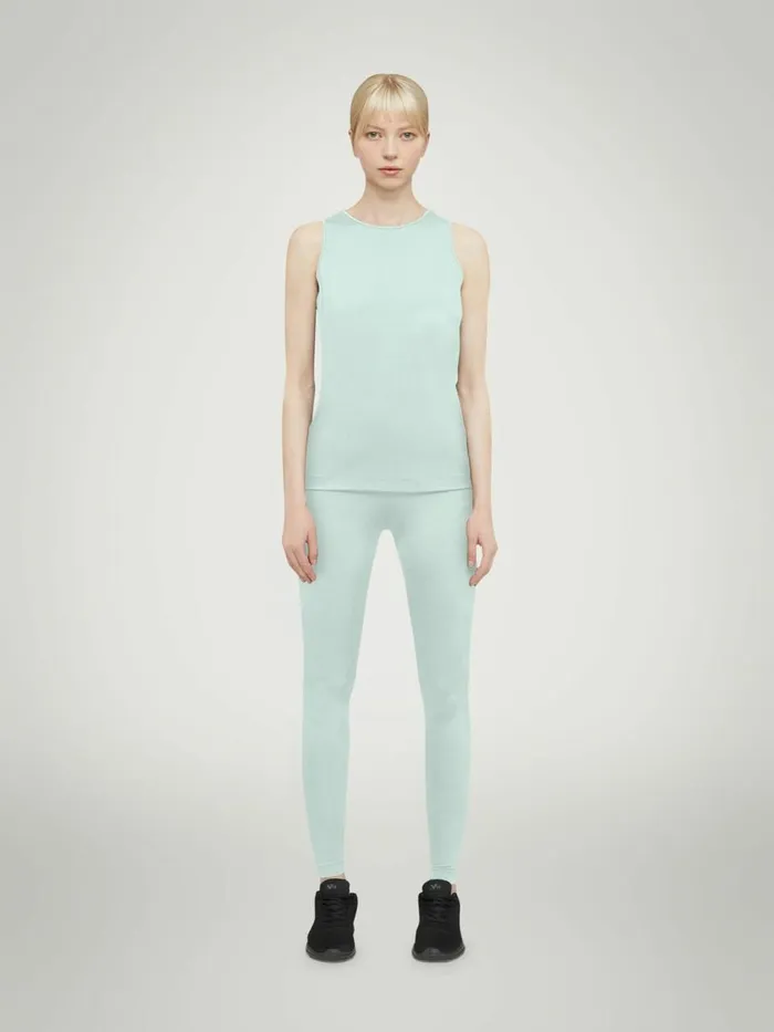 The Workout Top Sleeveless Aqua Women Wolford Tops