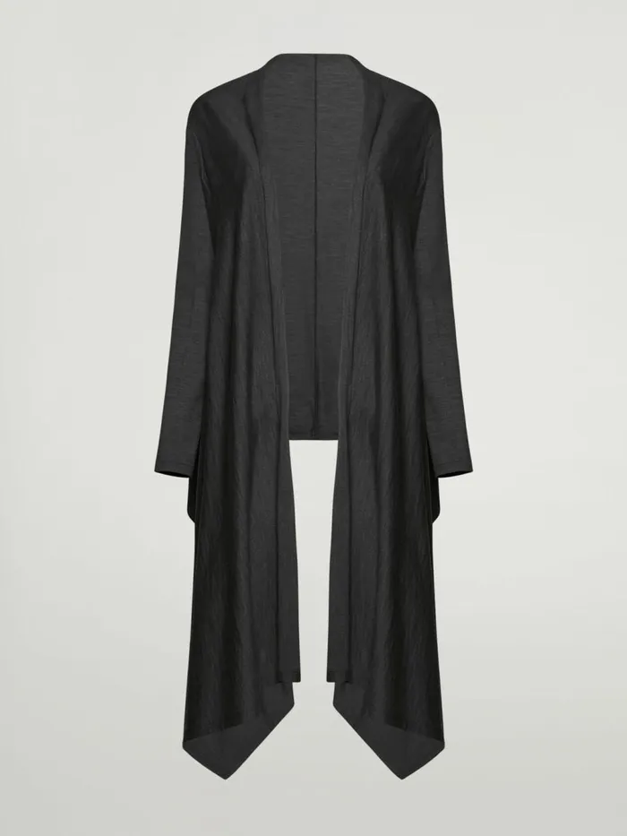 The Wrap Wool Cardigan Black Women Wolford Jackets and Cardigans
