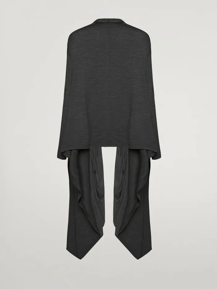 The Wrap Wool Cardigan Black Women Wolford Jackets and Cardigans