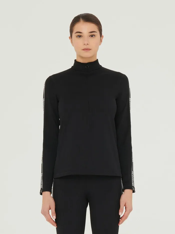 Thermal Top Long Sleeves Black Women Wolford Longsleeve Shirts
