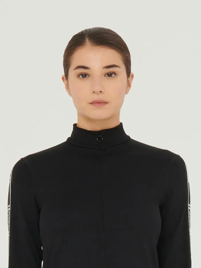Thermal Top Long Sleeves Black Women Wolford Longsleeve Shirts