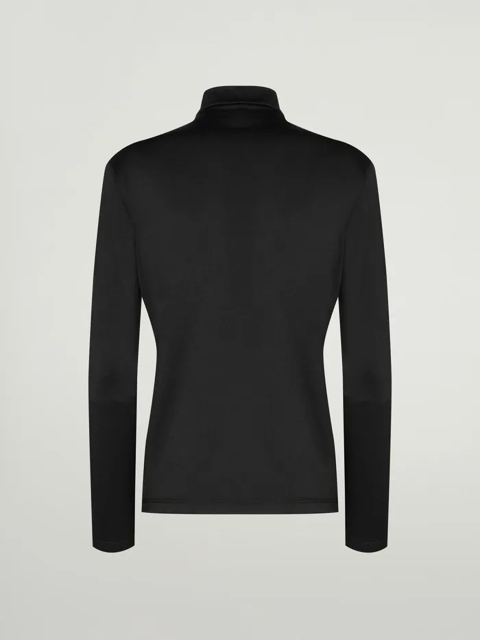 Thermal Top Long Sleeves Black Women Wolford Longsleeve Shirts