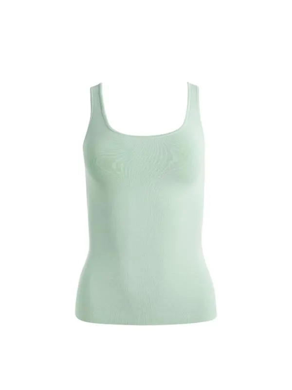 Tops Women Alice Olivia DARYN SCULPTING TANK Green Tea