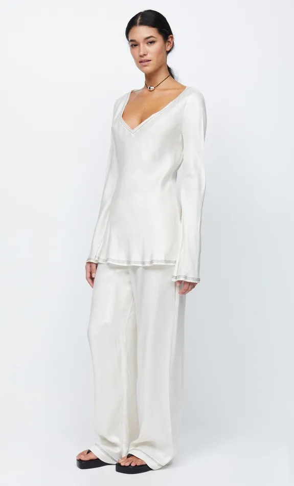Woman Bec Bridge Long Sleeve TILLIE LONG SLEEVE TOP Ivory Woman Bec Bridge Long Sleeve TILLIE LONG SLEEVE TOP Ivory