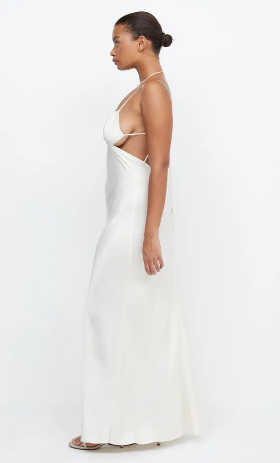 Woman Bec Bridge Maxi Dresses ADORE TIE MAXI DRESS Cream Woman Bec Bridge Maxi Dresses ADORE TIE MAXI DRESS Cream