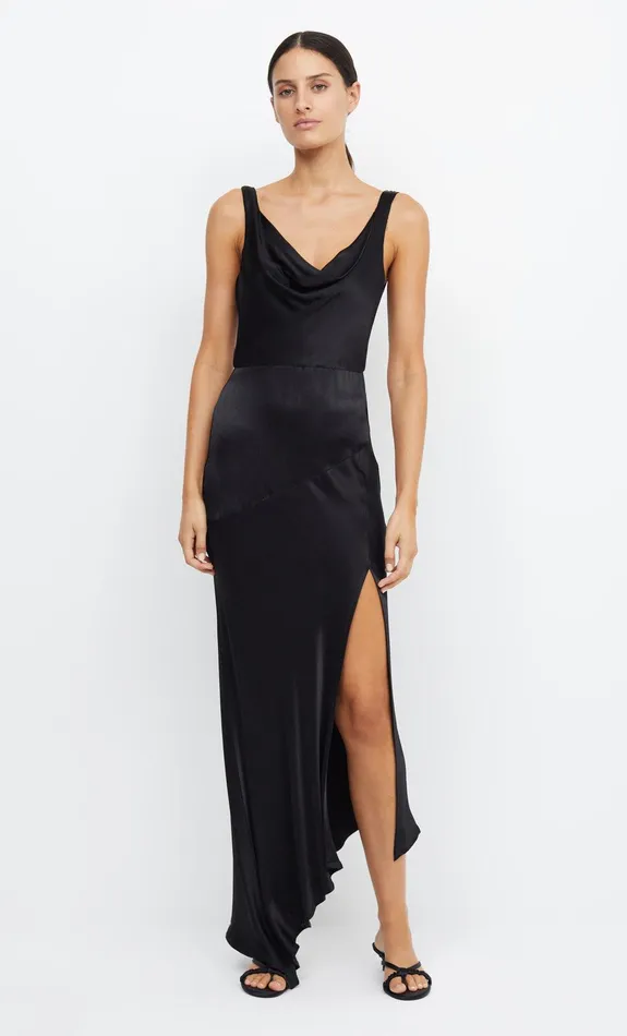 Woman Bec Bridge Maxi Dresses MOON DANCE COWL DRESS Black Woman Bec Bridge Maxi Dresses MOON DANCE COWL DRESS Black