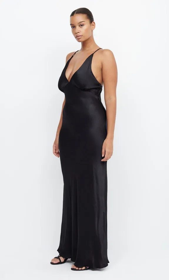 Woman Bec Bridge Maxi Dresses MOON DANCE V MAXI DRESS Black Woman Bec Bridge Maxi Dresses MOON DANCE V MAXI DRESS Black