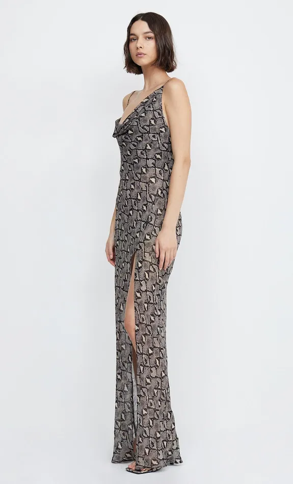 Woman Bec Bridge Maxi Dresses PORTIA DRAPE MAXI DRESS Python Woman Bec Bridge Maxi Dresses PORTIA DRAPE MAXI DRESS Python